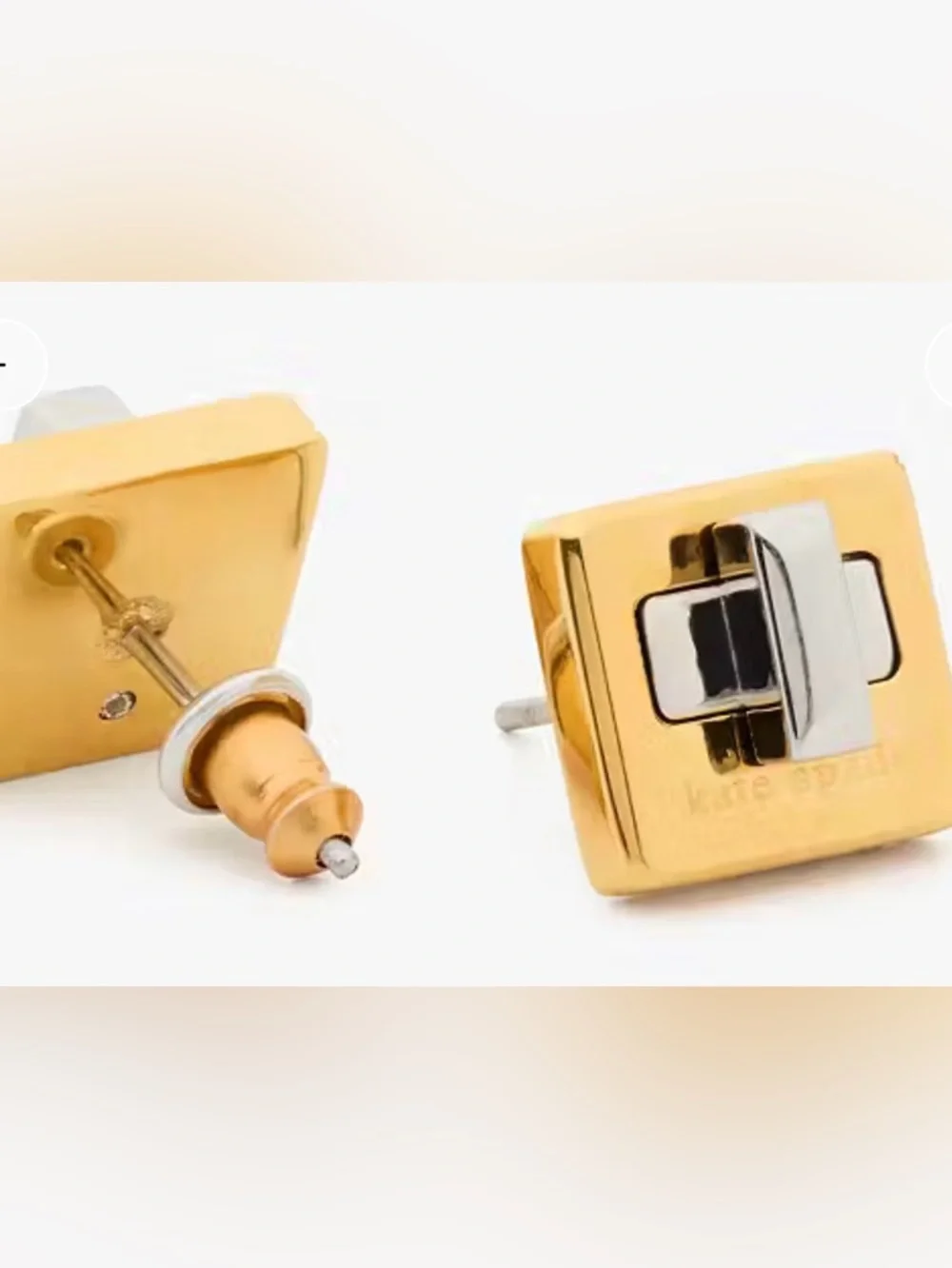 Kate Spade Phoebe Turnlock Studs - Picture 2 of 2